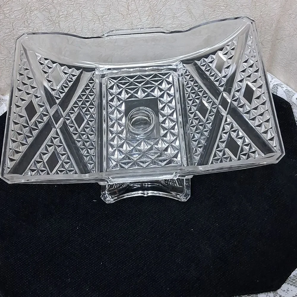ANTIQUE EAPG 1880s Adams & Co Ashman Crossroads‎ Pattern Compote